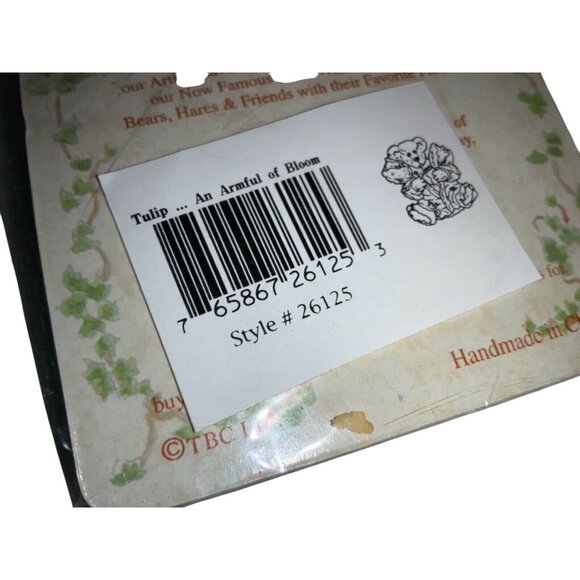 Boyds Bears & Friends Bearwear "Tulip... An Armful Of Bloom"  Pin Brooch - Picture 7 of 7